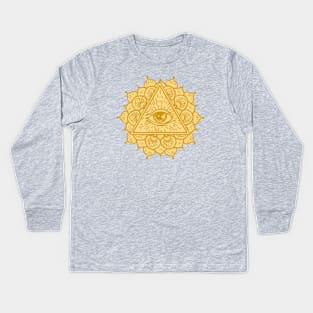 Pyramid Eye Kids Long Sleeve T-Shirt